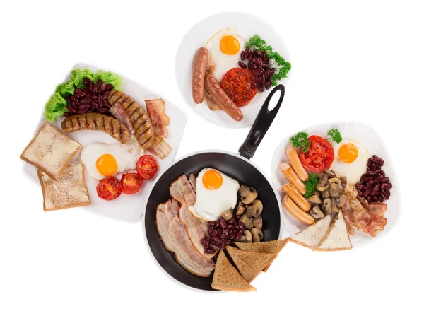 Pequeno-almoço inglês completo tradicional — Fotografia de Stock