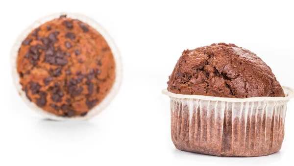 Muffins with chocolate. — Stock Photo, Image