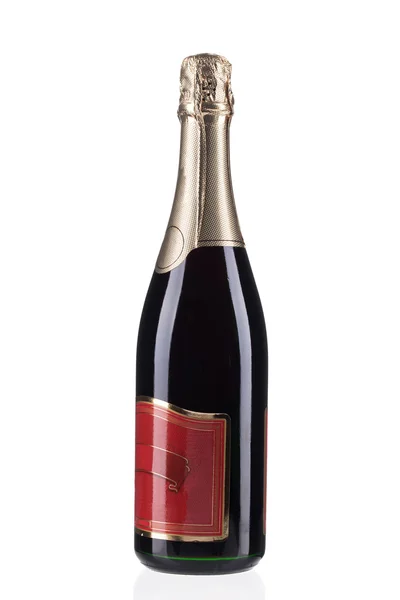 Närbild av champagne flaska. — Stockfoto