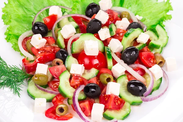 Griechischer Salat. — Stockfoto