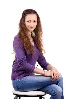 Kız saç örgü çiçek.