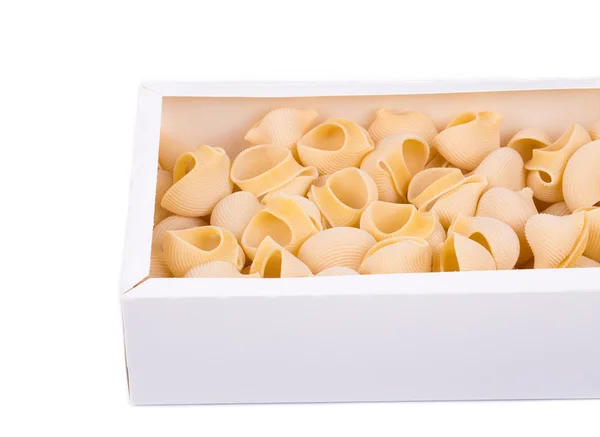 Uncooked italian pasta lumaconi — Stock Photo, Image