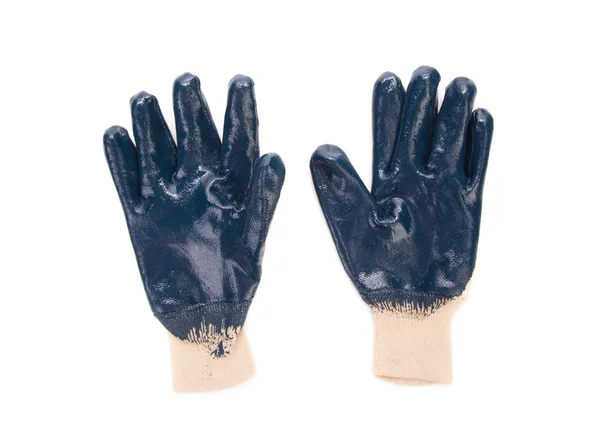 Rubbers protective blue gloves. — Stock Photo, Image