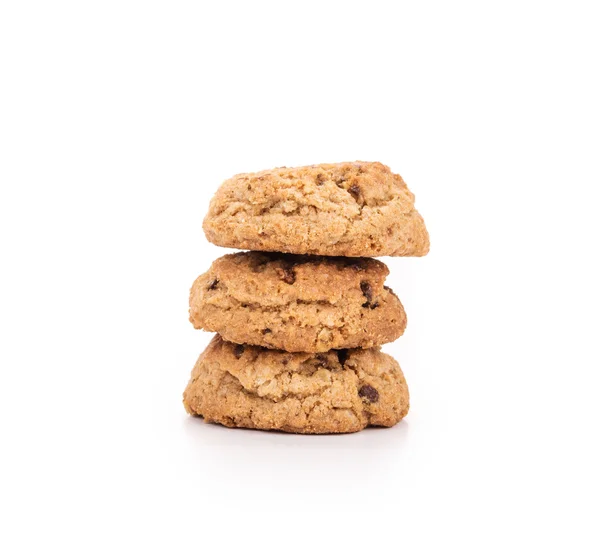 Montón de galletas con chocolate . — Foto de Stock