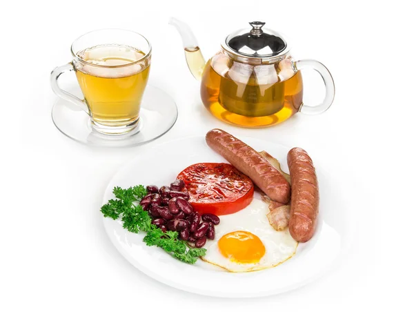 Traditional Full English Breakfast. — Stock Photo, Image