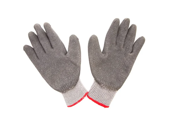 Gants de protection en caoutchouc gris . — Photo