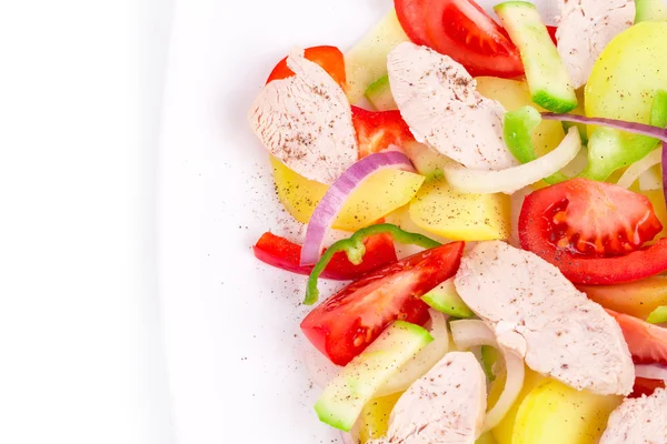 Warm meat salad — Stock Photo, Image