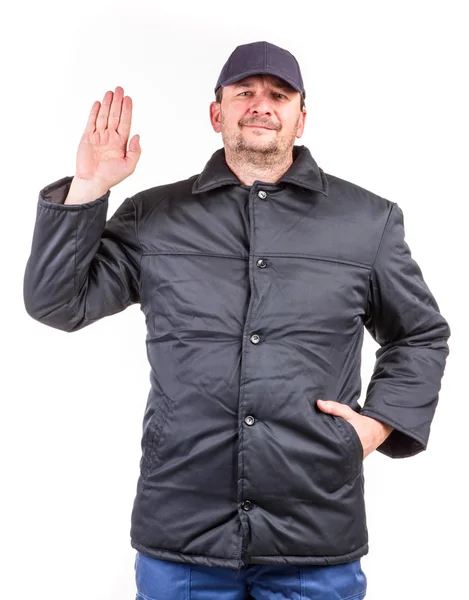 Worker in winter workwear. — Stock Photo, Image