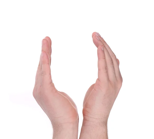 Dwie ręce człowieka. — Zdjęcie stockowe