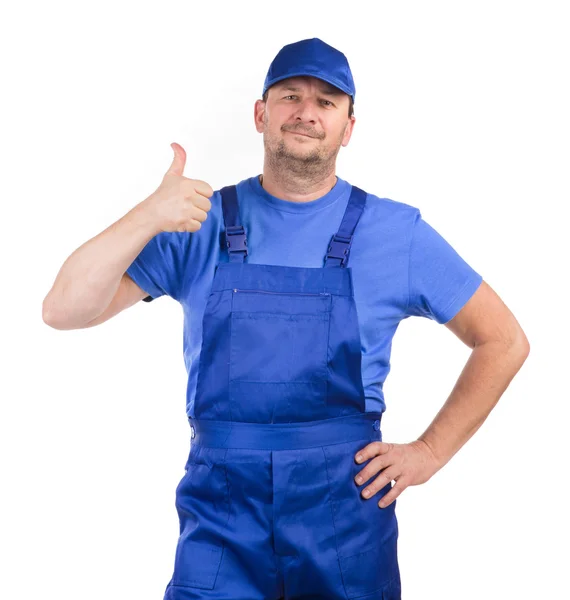 Worker in great mood. — Stock Photo, Image