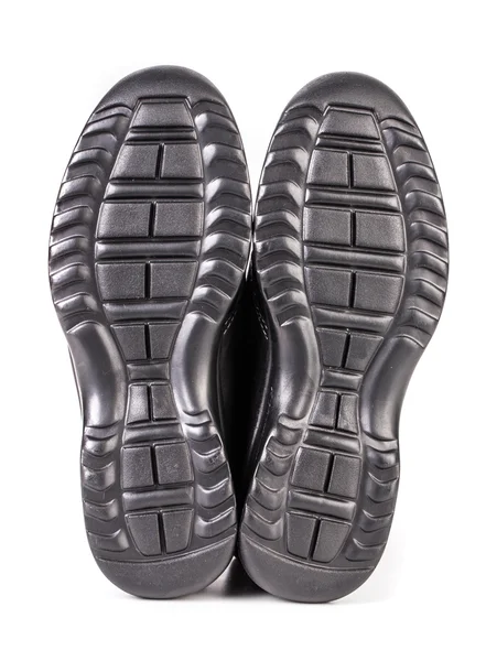 Černé boty podešev. — Stock fotografie