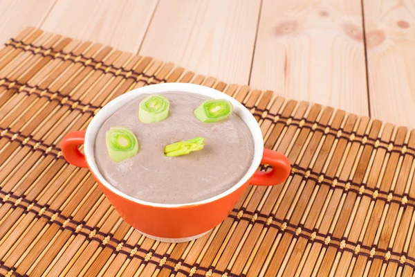 Sopa de champiñones cremoso — Foto de Stock