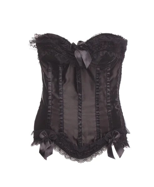Black retro corset — Stock Photo, Image