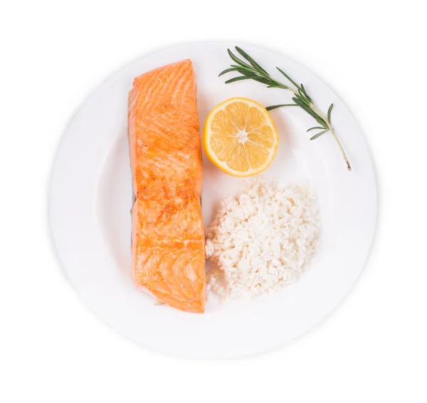 Grilled salmon fish fillet. — Stock Photo, Image