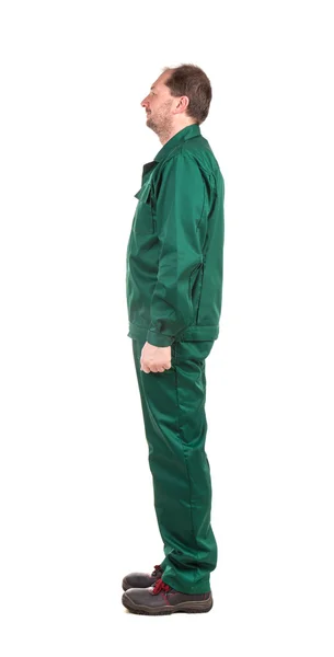 Man in green uniform. — Stock Photo, Image