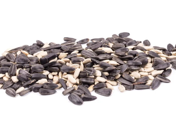 White and black sunflower seeds. — Stock Photo, Image