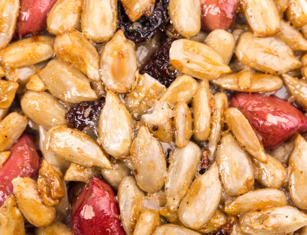 Appetizing kozinak with seeds and nuts — Stock Photo, Image