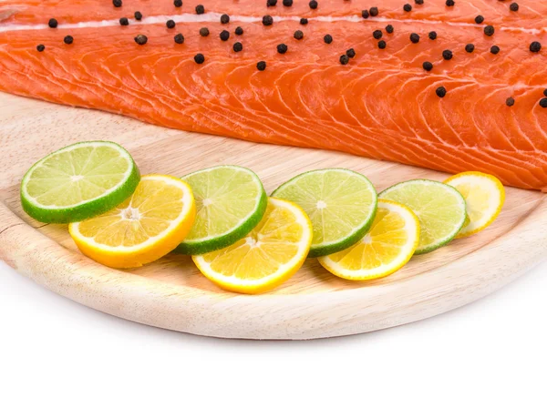 Salmon fillet with   citrus. — Stock Photo, Image