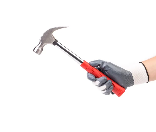 Hand holding hammer. — Stock Photo, Image