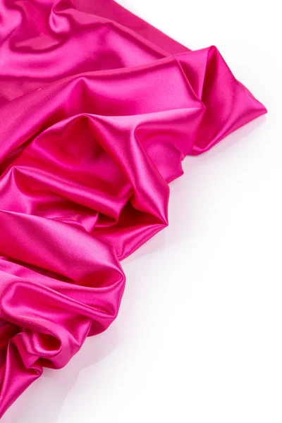 粉红色丝绸窗帘. — 图库照片