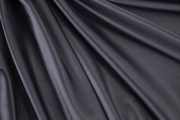 Fekete selyem drapéria — Stock Fotó