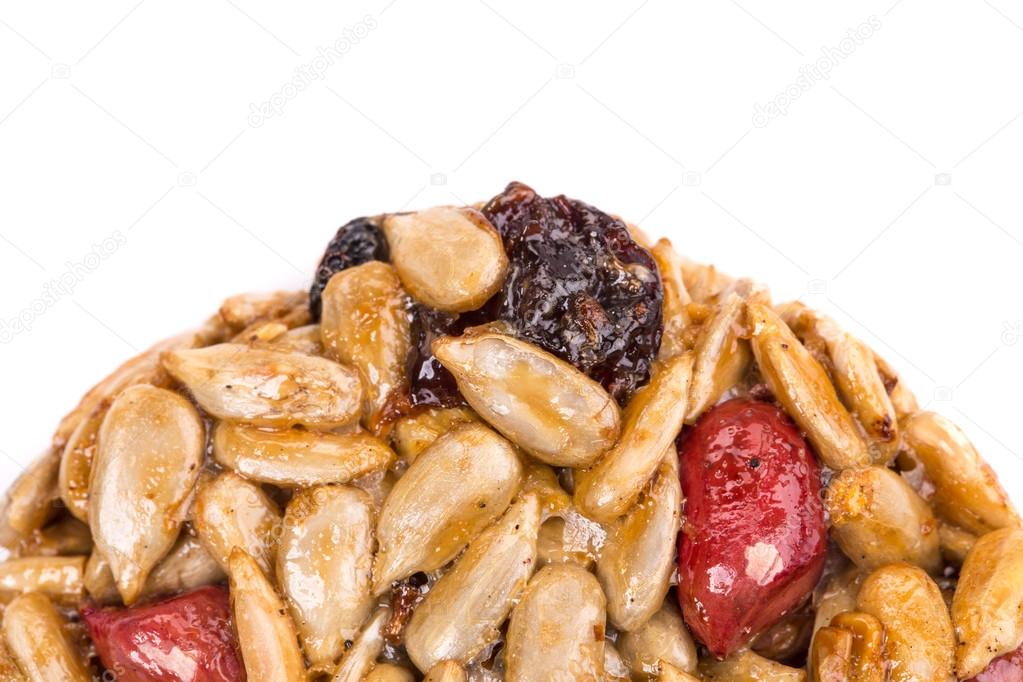 Appetizing kozinak with seeds and nuts