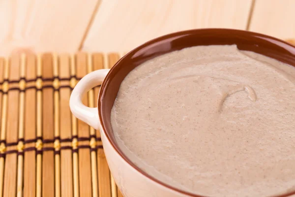 Mushroom cream soup — Stock Photo, Image