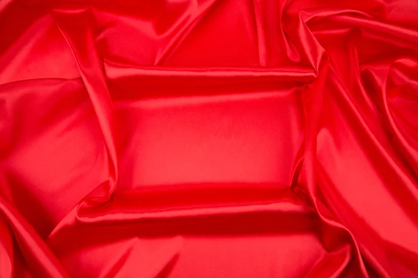 Red silk drapery. — Stock Photo, Image