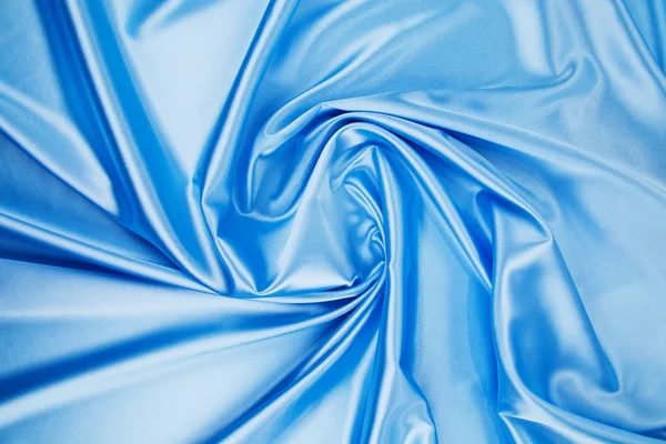Голубая шелковая драпировка . — стоковое фото