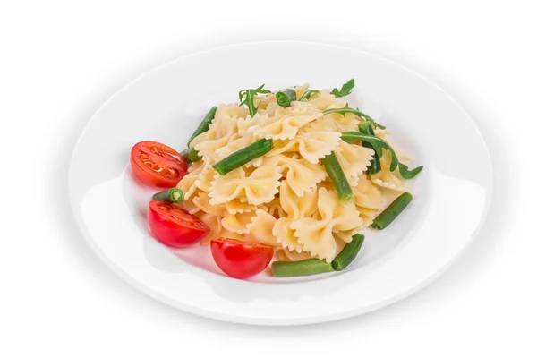 Pasta farfalle on plate — Stock Photo, Image