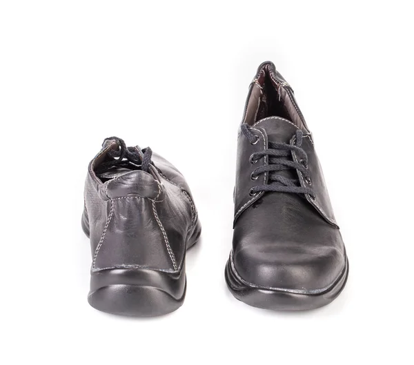 Černé Pánské boty. — Stock fotografie