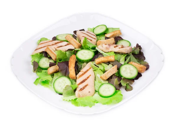 Fechar de Caesar Salad. — Fotografia de Stock