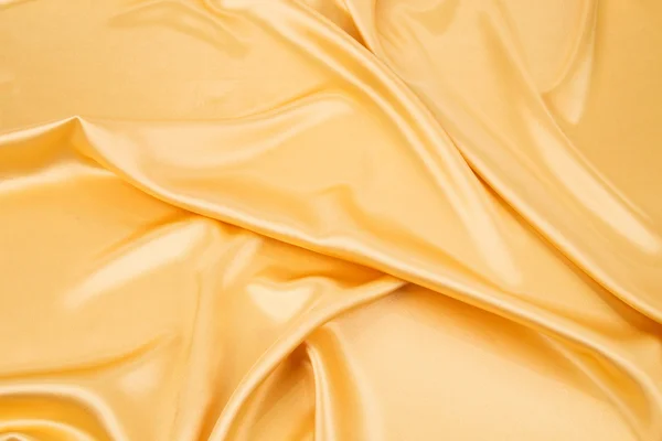 Yellow cloth silk texture close up. — Stock Photo, Image