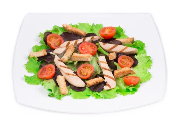 Caesar-Salat auf dem Teller — Stockfoto