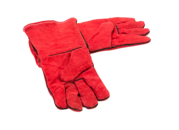 Heavy-duty red gloves. — Stock Photo, Image