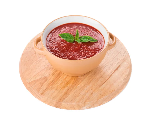 Frische Tomatensuppe — Stockfoto