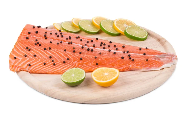 Frisches rohes rotes Fischfilet — Stockfoto