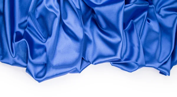 Blue silk drapery. — Stock Photo, Image