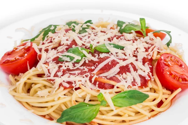 Italienische Pasta mit Tomaten. — Stockfoto