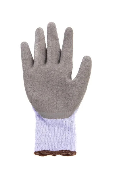 Серая резиновая перчатка . — стоковое фото