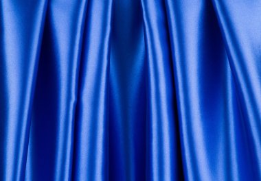 Mavi karanlık ipek doku bez.