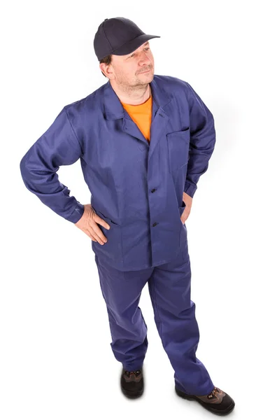 Worksuit 身に着けている労働者. — ストック写真