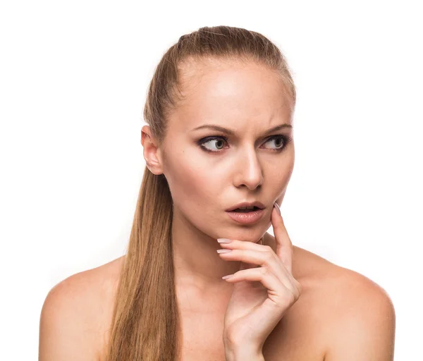 Retrato de chica con el pelo largo — Foto de Stock