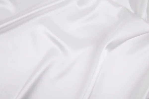 Pano de textura de seda branca. Fechar . — Fotografia de Stock