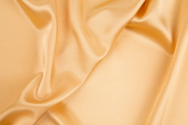 Yellow silk texture cloth. Close up. — Stock Photo, Image