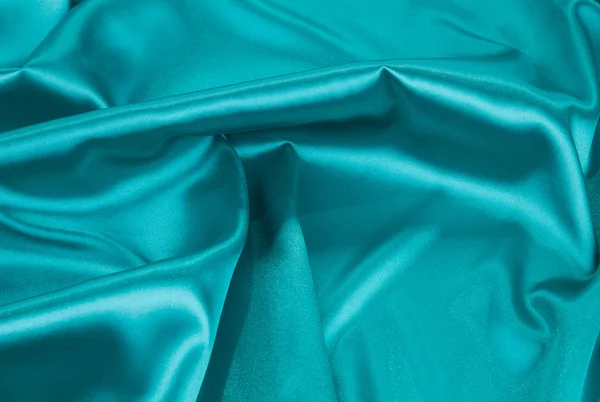Blue deep silk texture cloth. Close up. — Stock Photo, Image