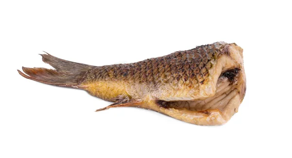 Ogon ryby z grilla karpia. — Zdjęcie stockowe