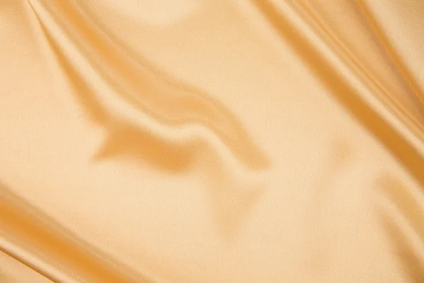 Close up of yellow silk cloth texture. — Stock Photo, Image