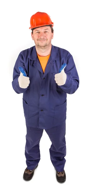 Worker in great mood. — Stock Photo, Image