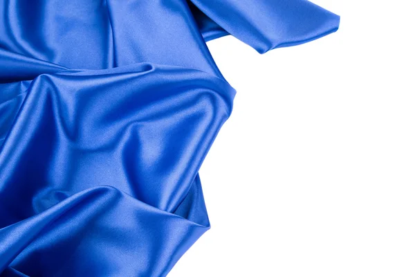 Blue silk cloth — Stock Photo, Image
